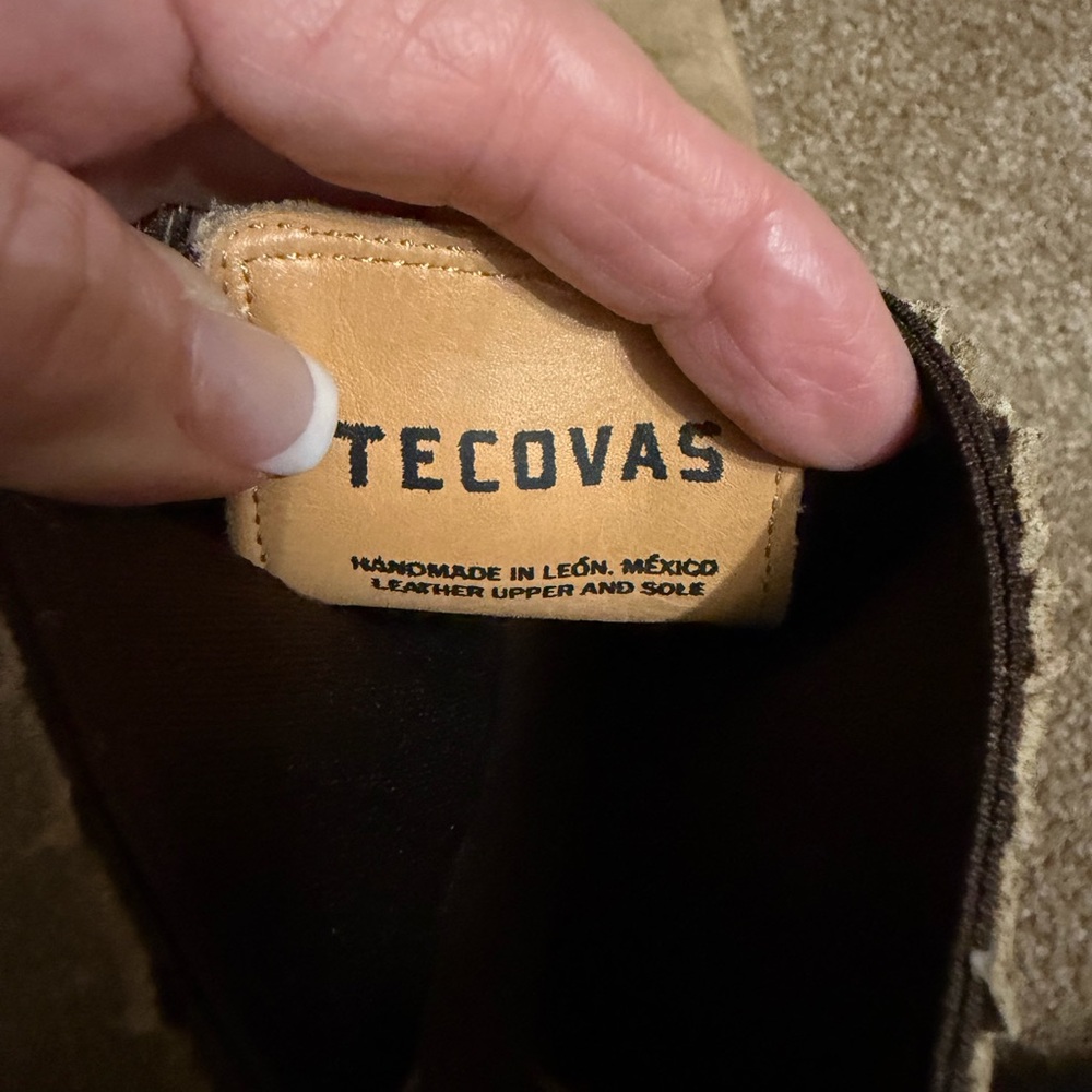 Tecovas women’s Light Brown Suede Boots - Picture 5 of 5
